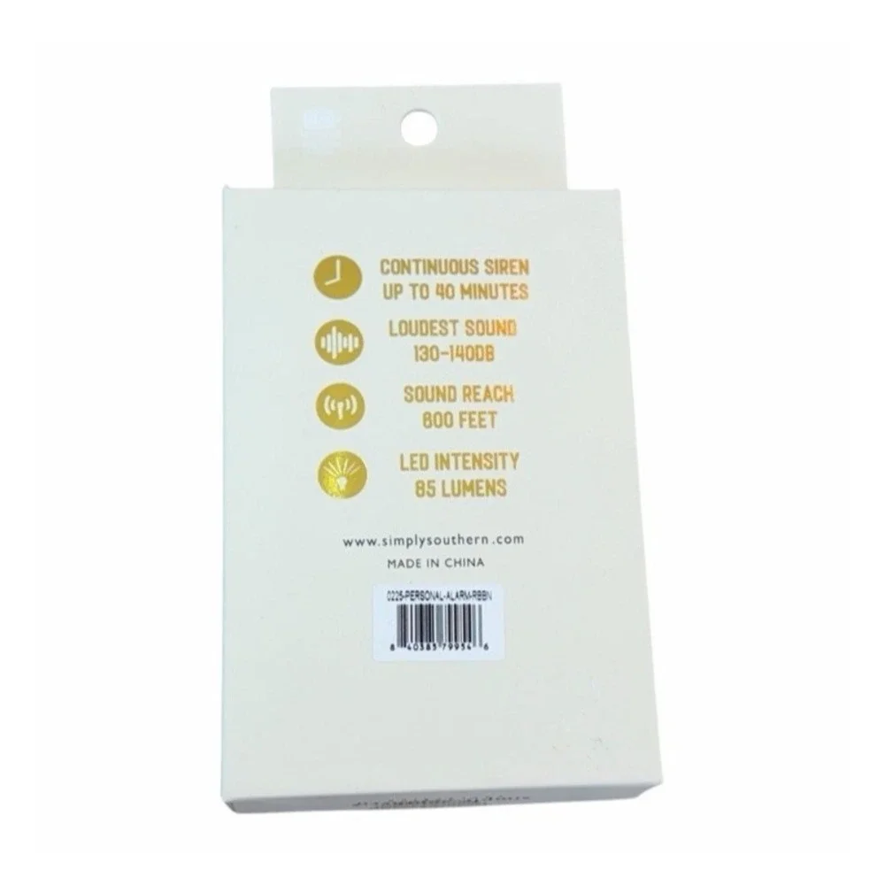 Personal Alarm Keychain with LED Flashlight SOS Alarm Cherry Simply‎ Southern